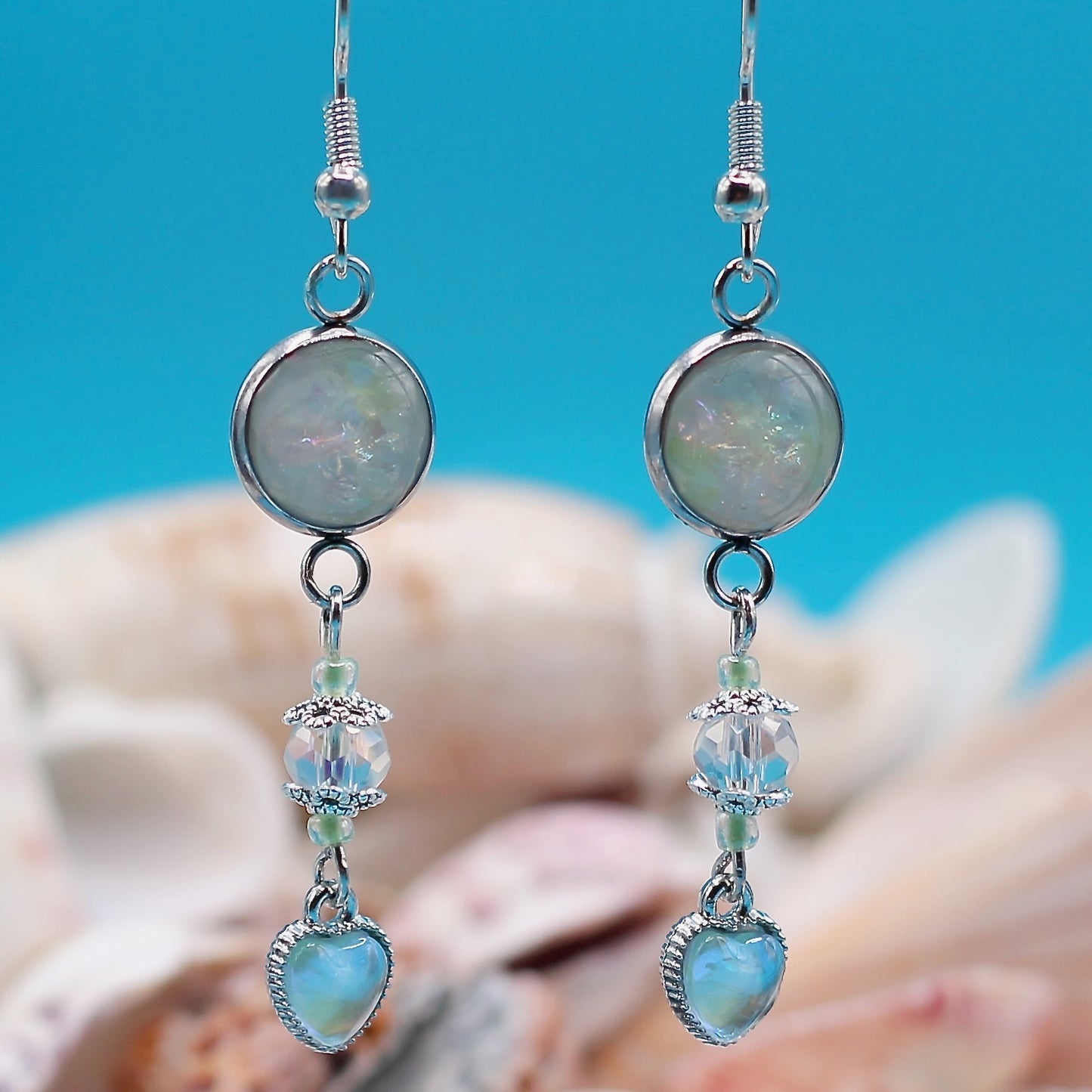 Oorbellen Sun-Kissed 'Heart of the Shell'
