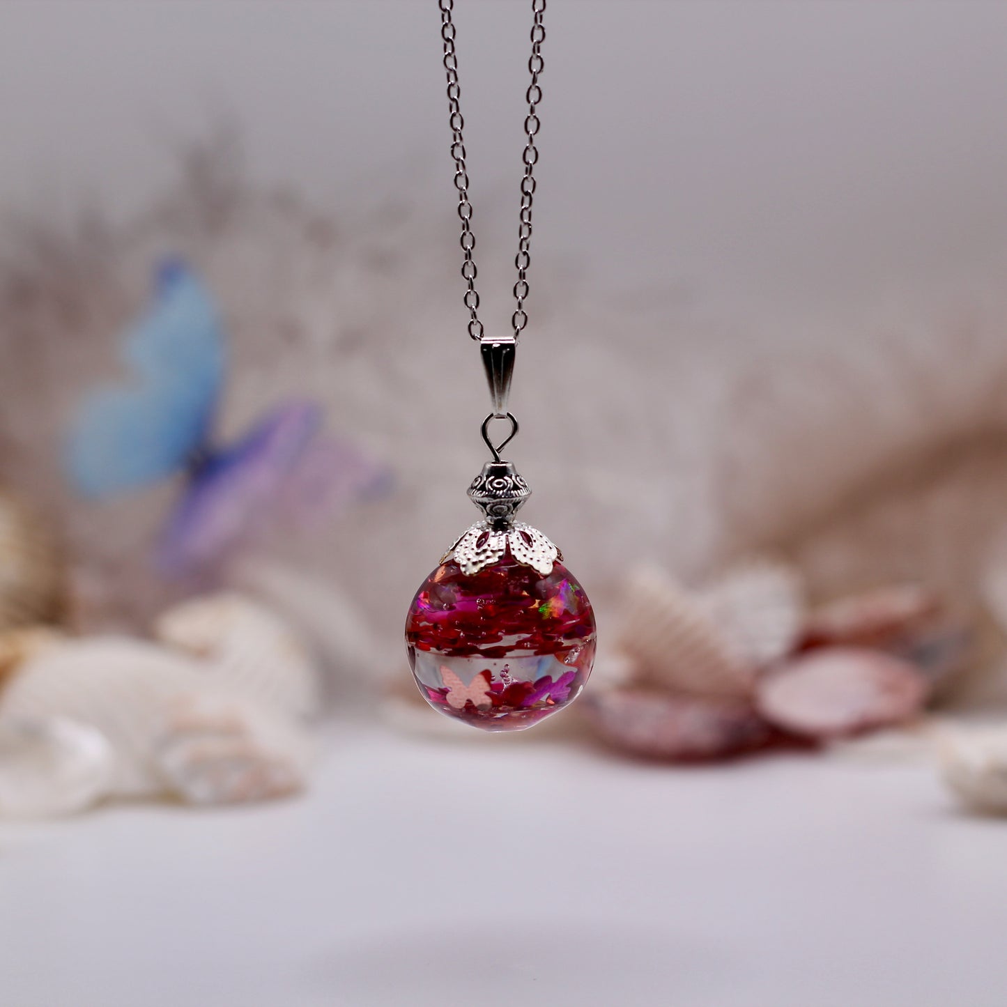 Ketting Sun-Kissed Roze vlinders