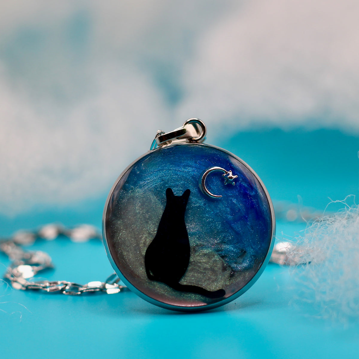 Necklace 'Moon & Meow'