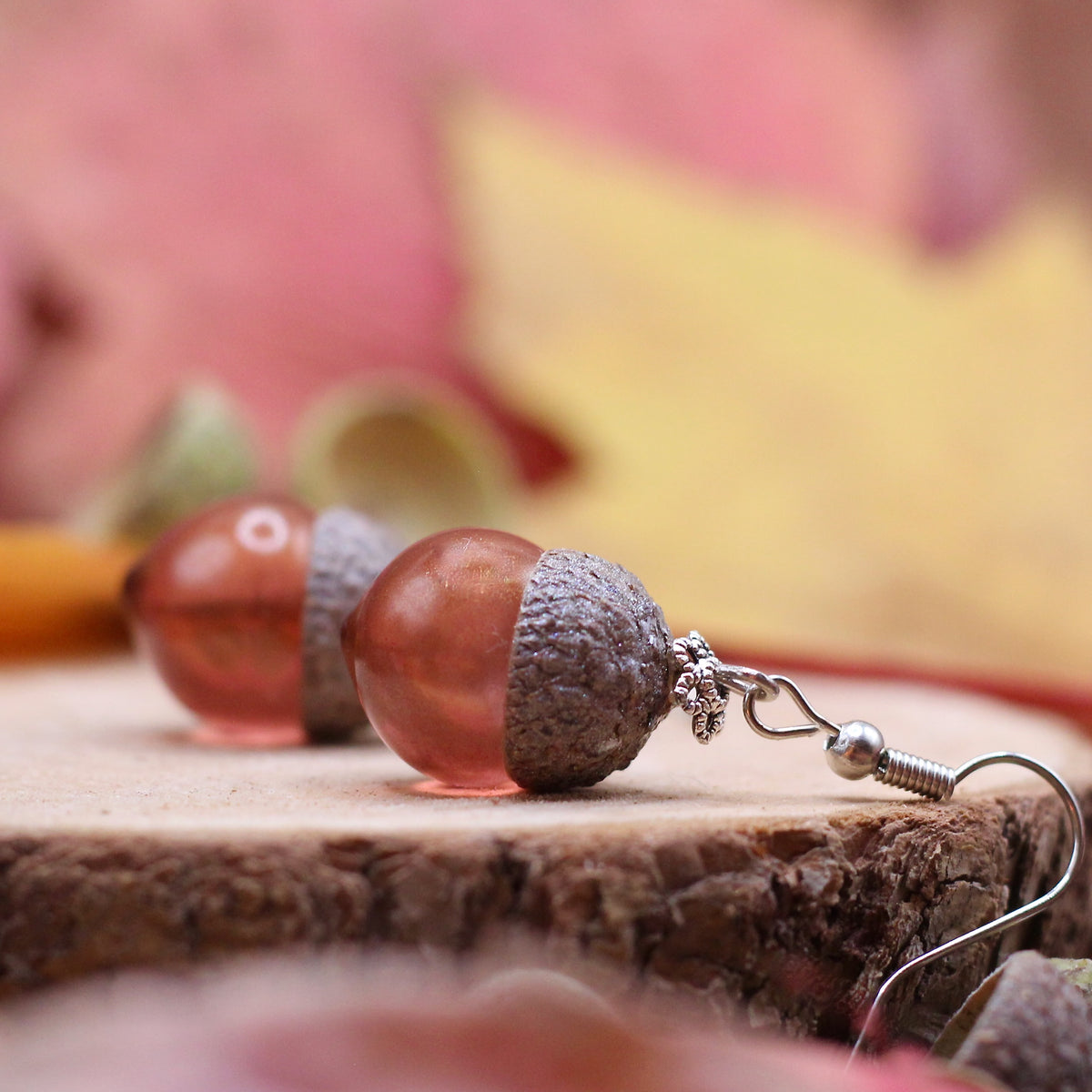 Oorbellen 'Autumn Glow Acorn'
