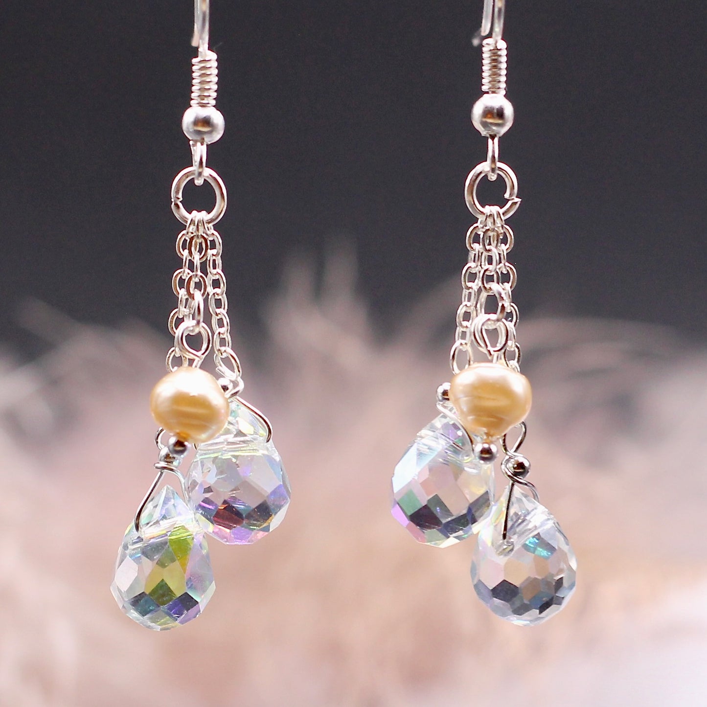 Oorbellen Sun-Kissed 'Diamonds & Pearls'
