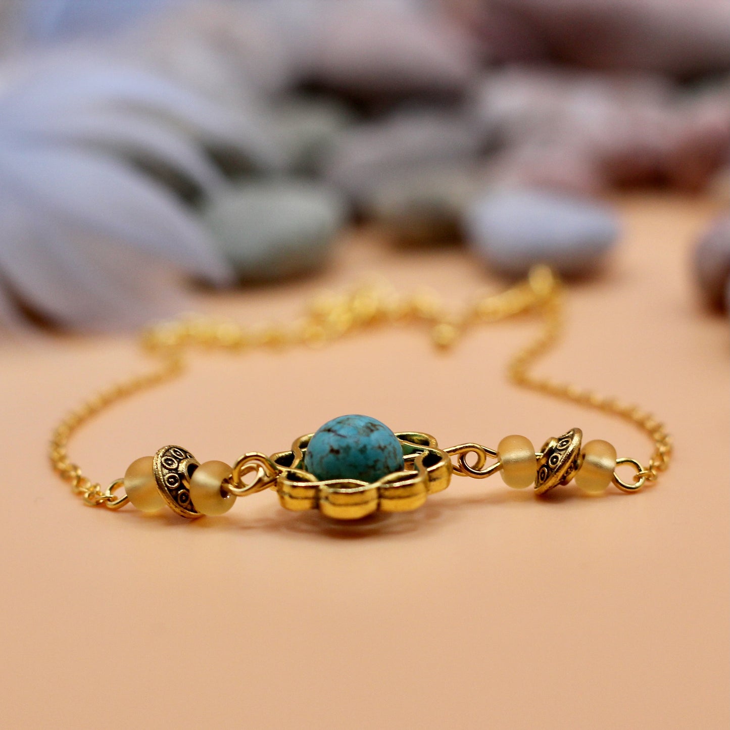 Armband 'Turquoise Whisper' met turquoise