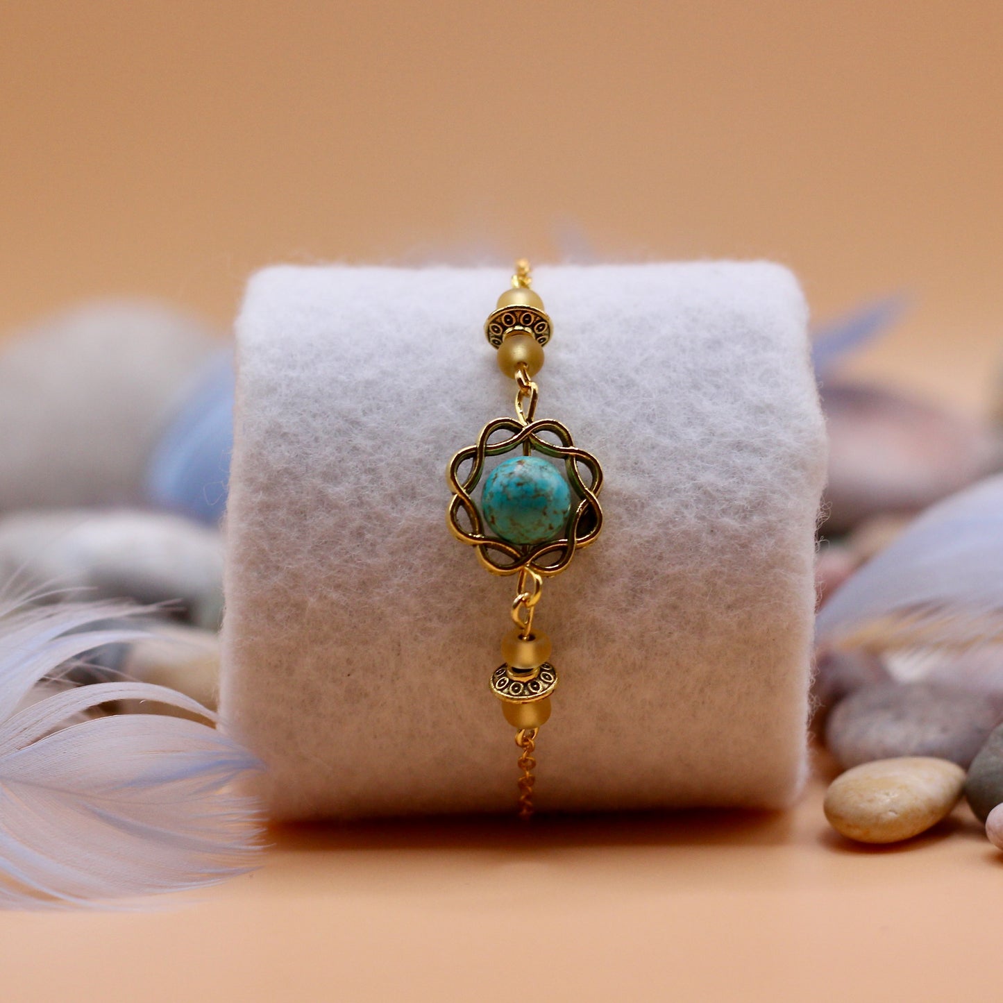 Armband 'Turquoise Whisper' met turquoise