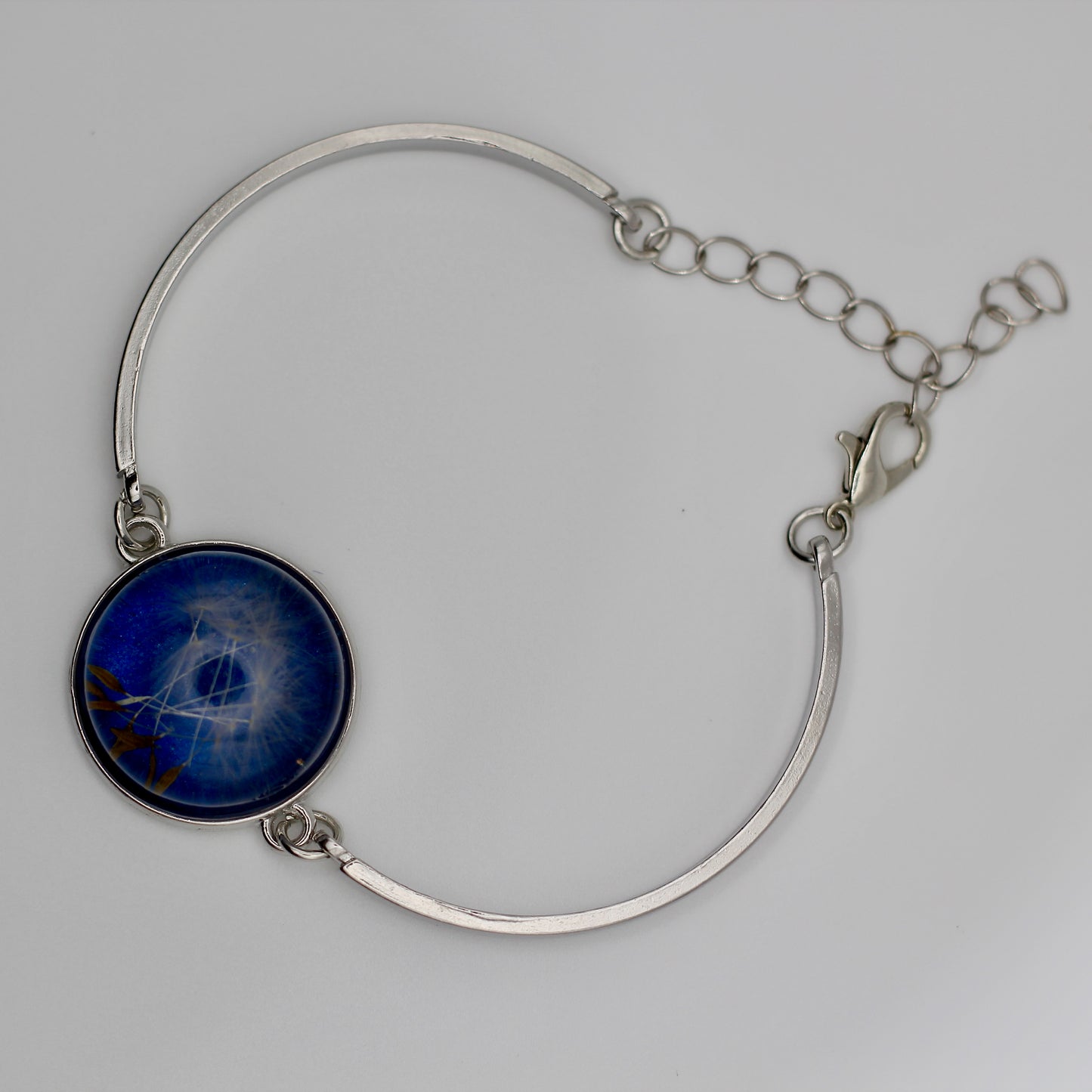 Armband met echte paardenbloemzaadjes