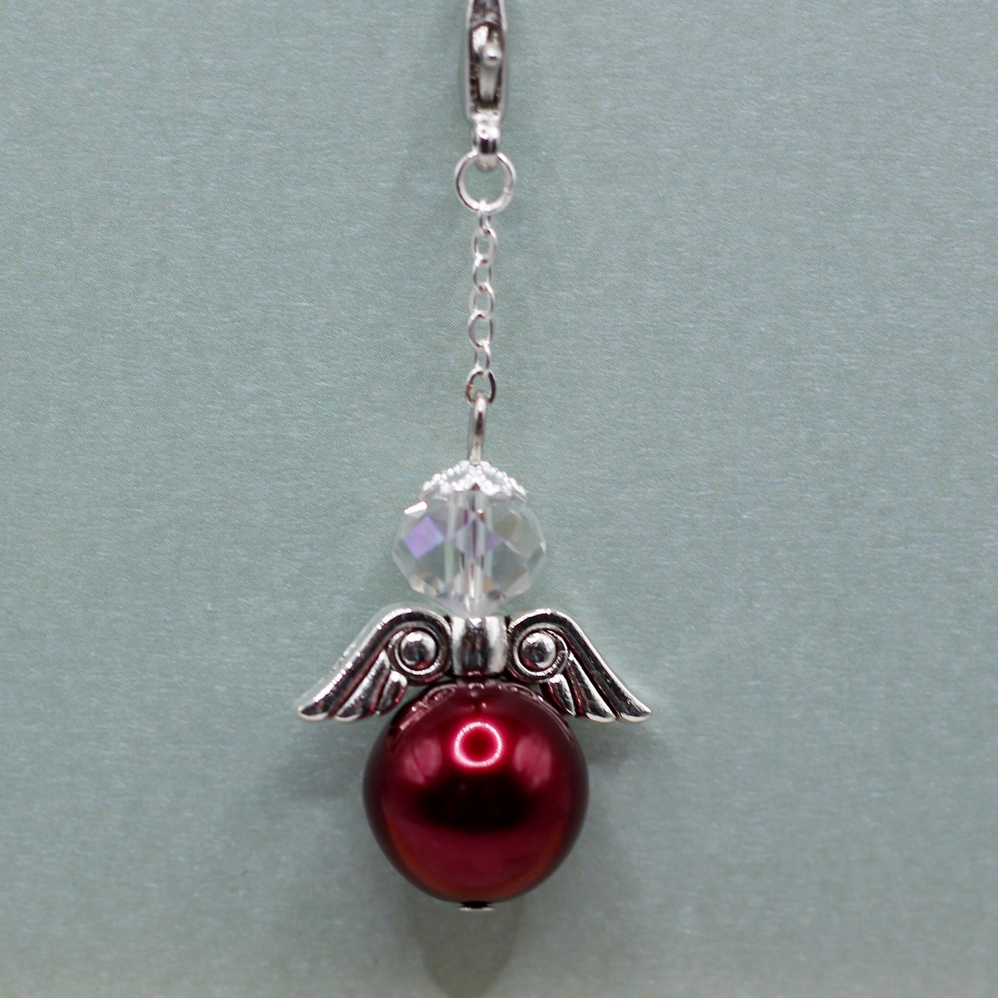 Beschermengel aan hanger rood