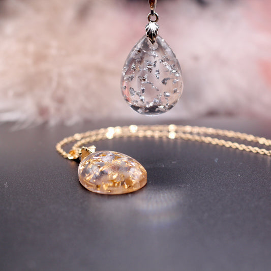Ketting druppel 'Vlokjes'