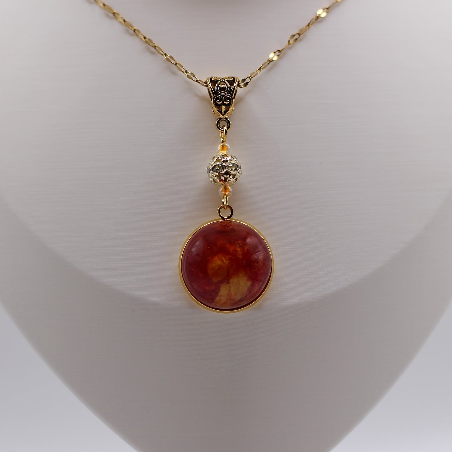 Necklace 'Amber Sunset'