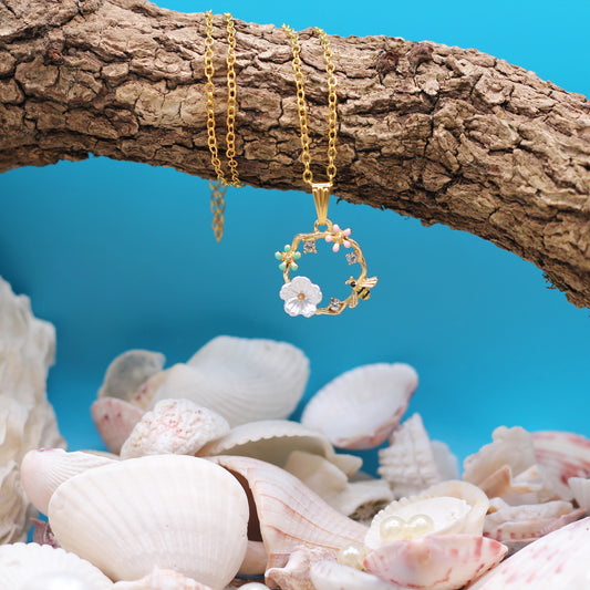 Ketting Sun-Kissed bloemetjes en het bijtje