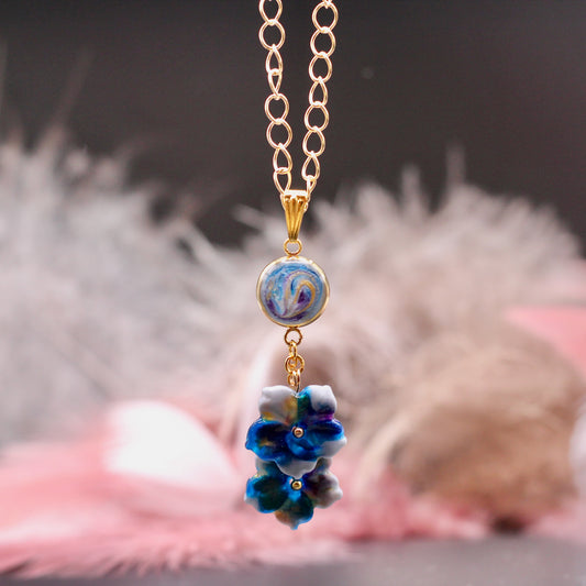 Ketting dubbel bloesem