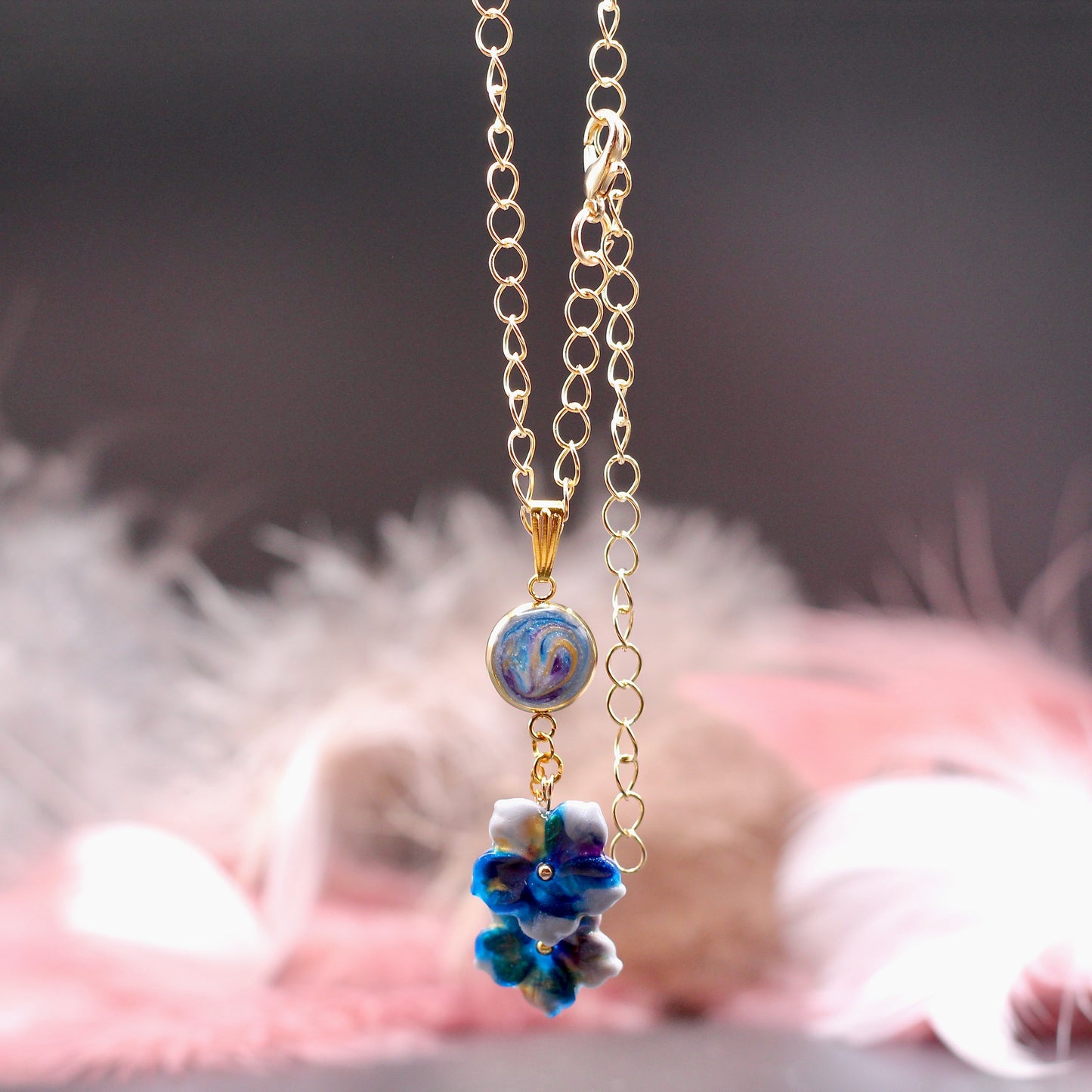 Ketting dubbel bloesem