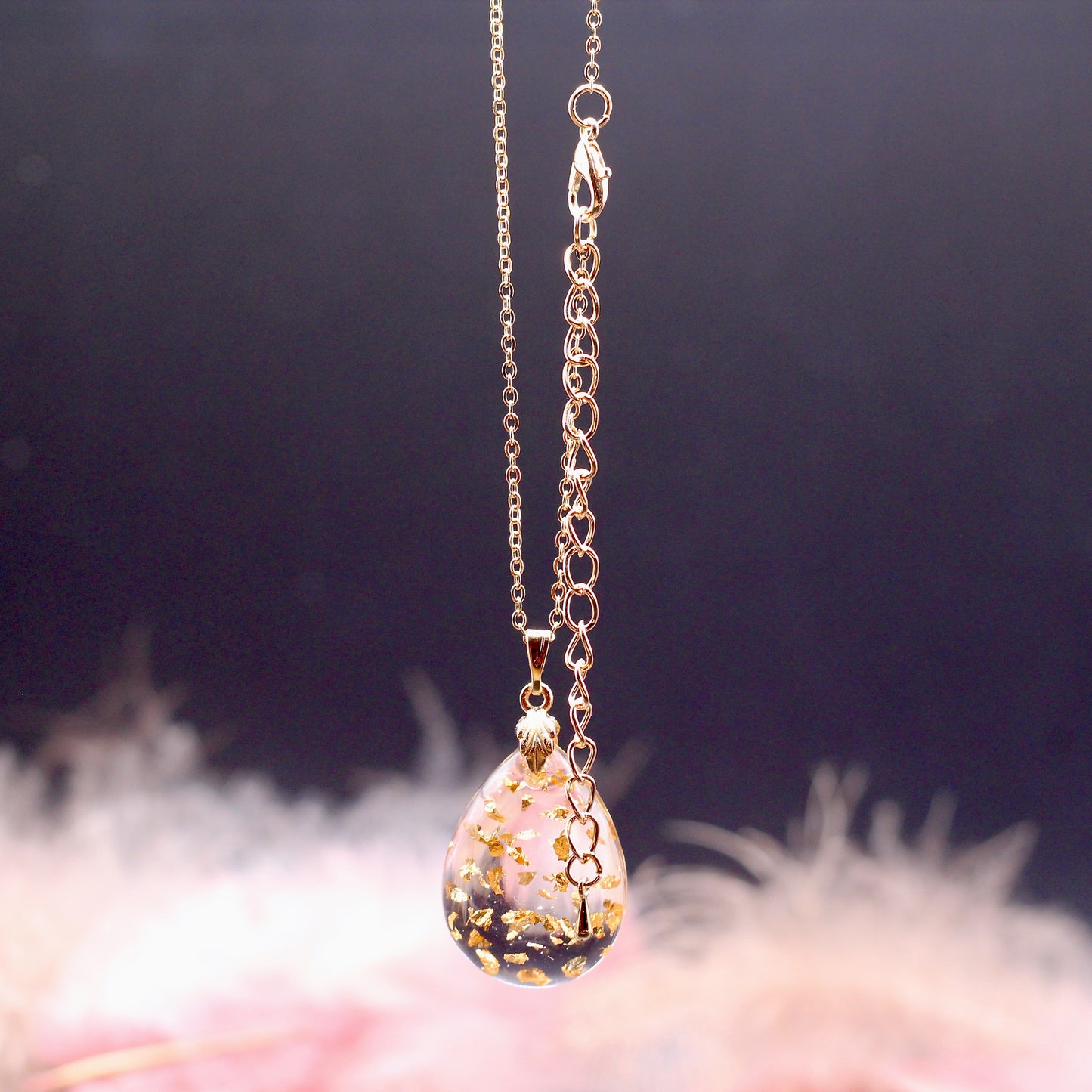 Ketting druppel 'Vlokjes'