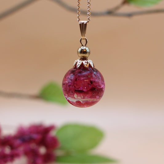 Ketting roze bloemen