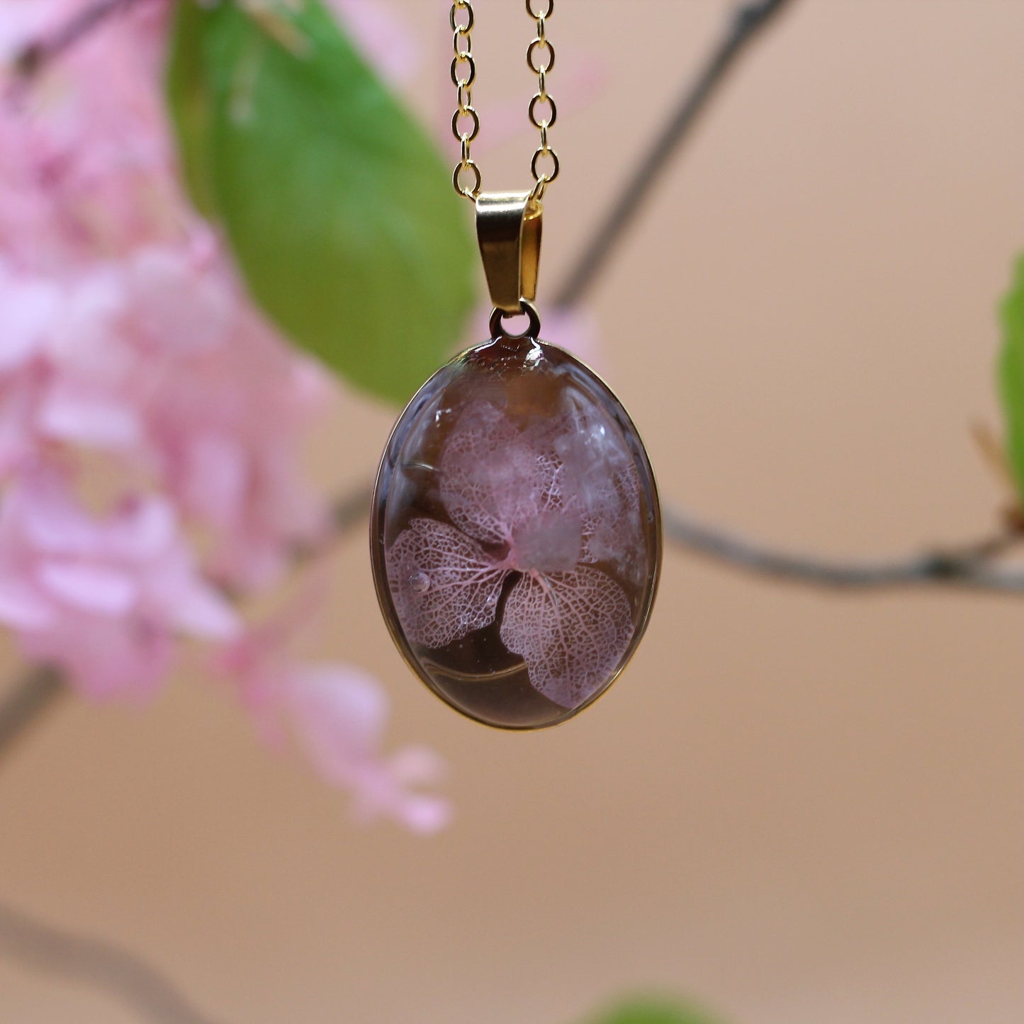 Ketting met rozenkwarts