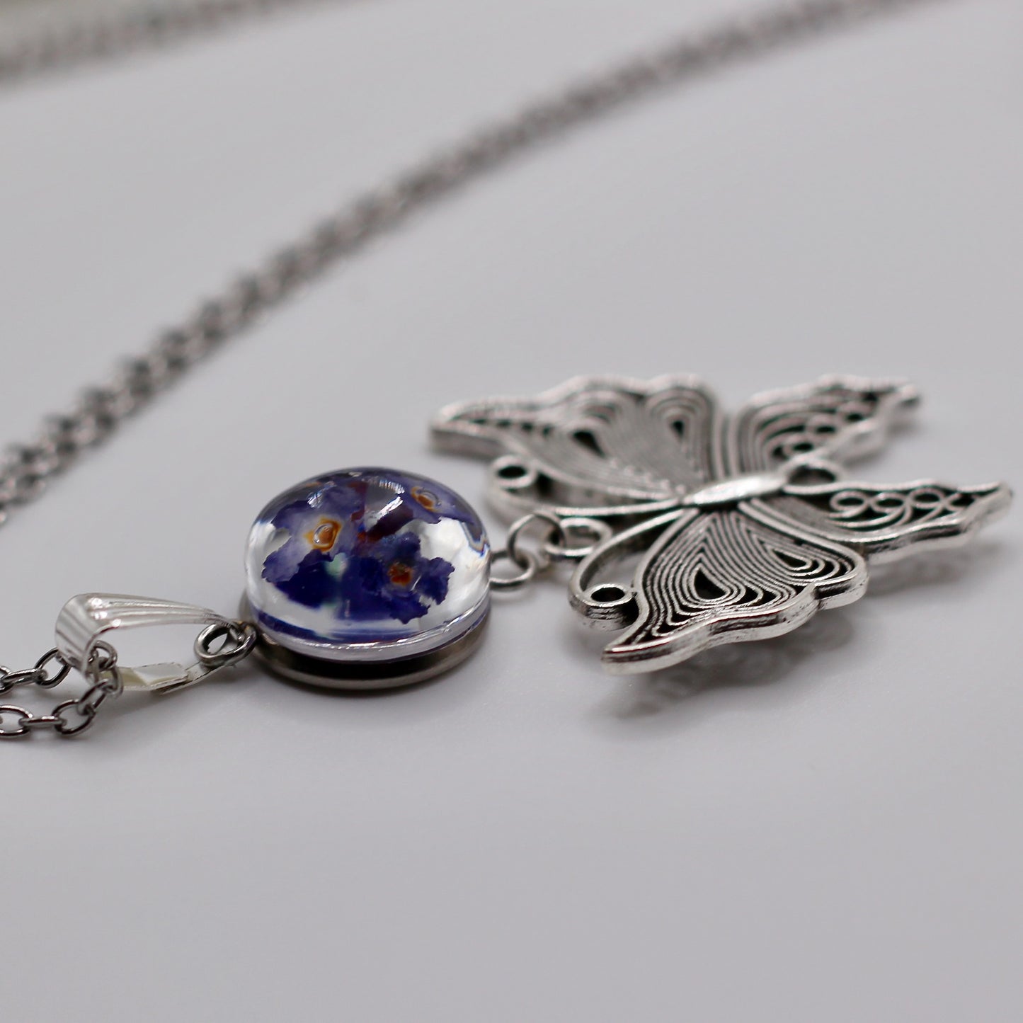 Necklace 'Buddleja Blossom'