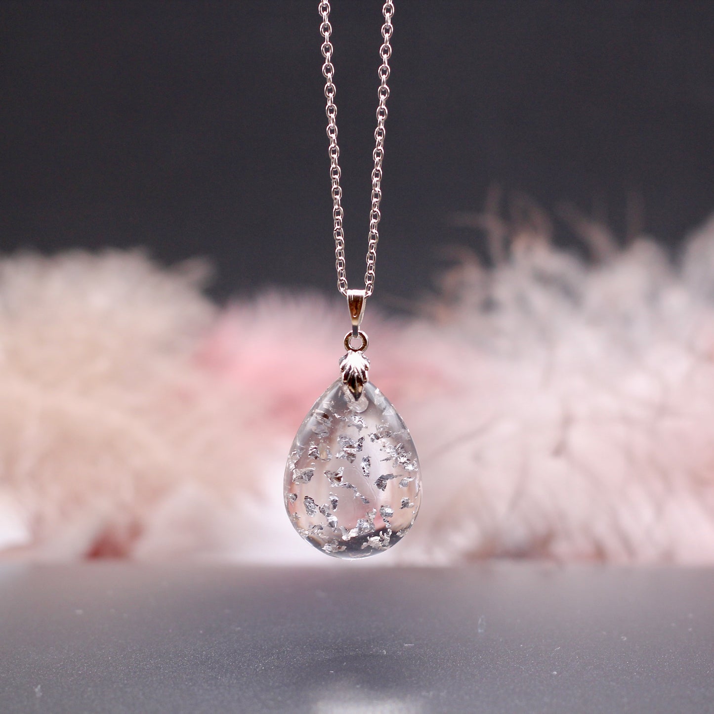 Ketting druppel 'Vlokjes'