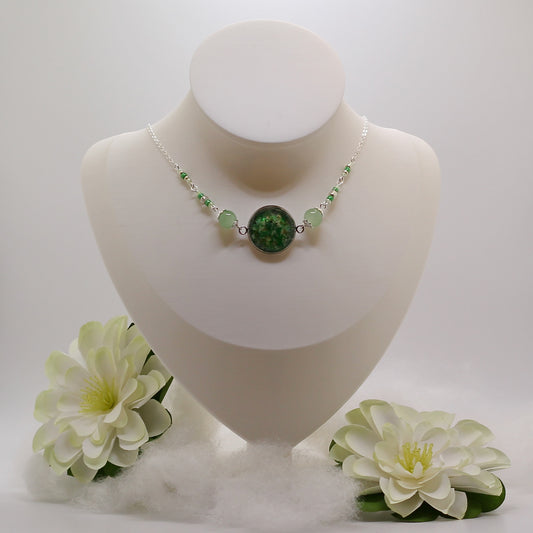 Ketting 'Green Serenity' met aventurijn