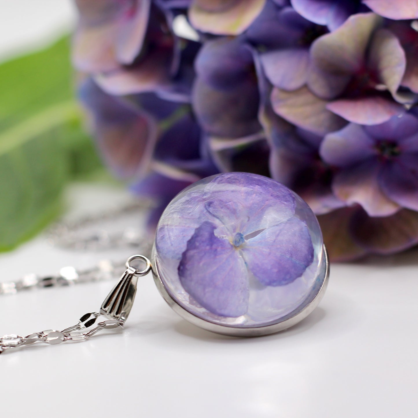 Jewelry Set 'Hortensia Elegance' with Amethyst
