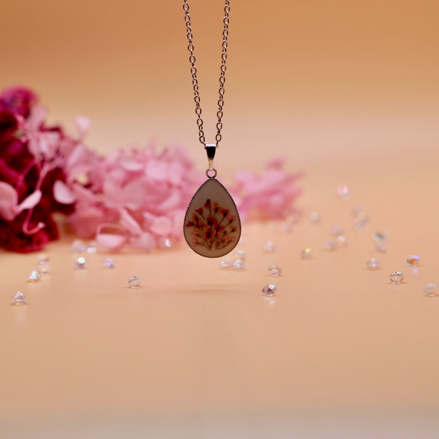 Ketting boeket van dillebloempjes