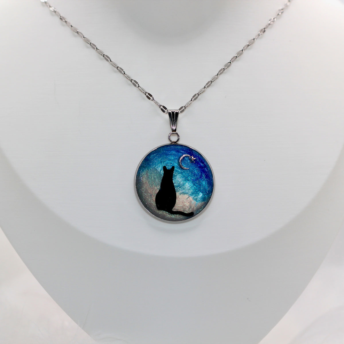 Necklace 'Moon & Meow'