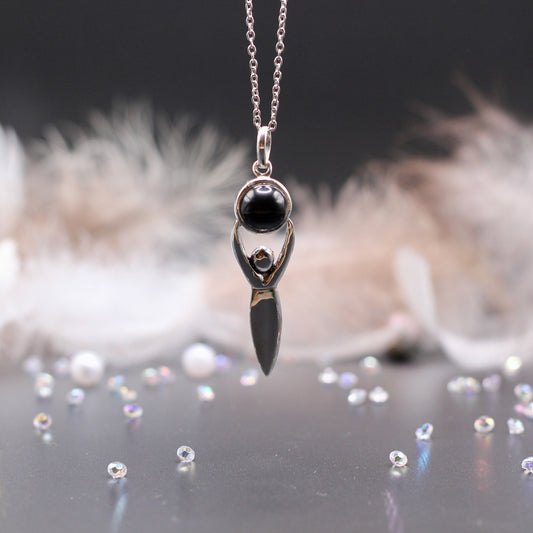 Ketting 'Gaia, godin van de aarde' met Onyx
