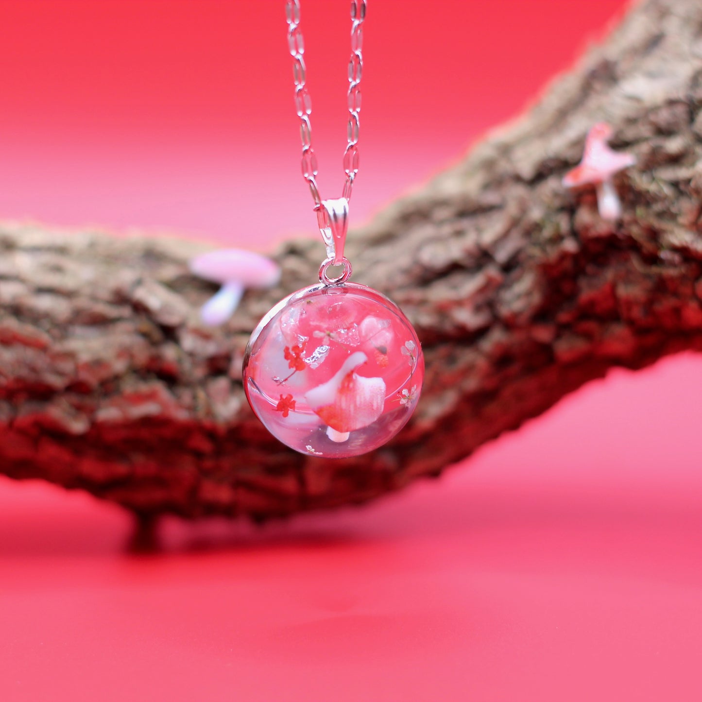 Ketting met paddenstoel
