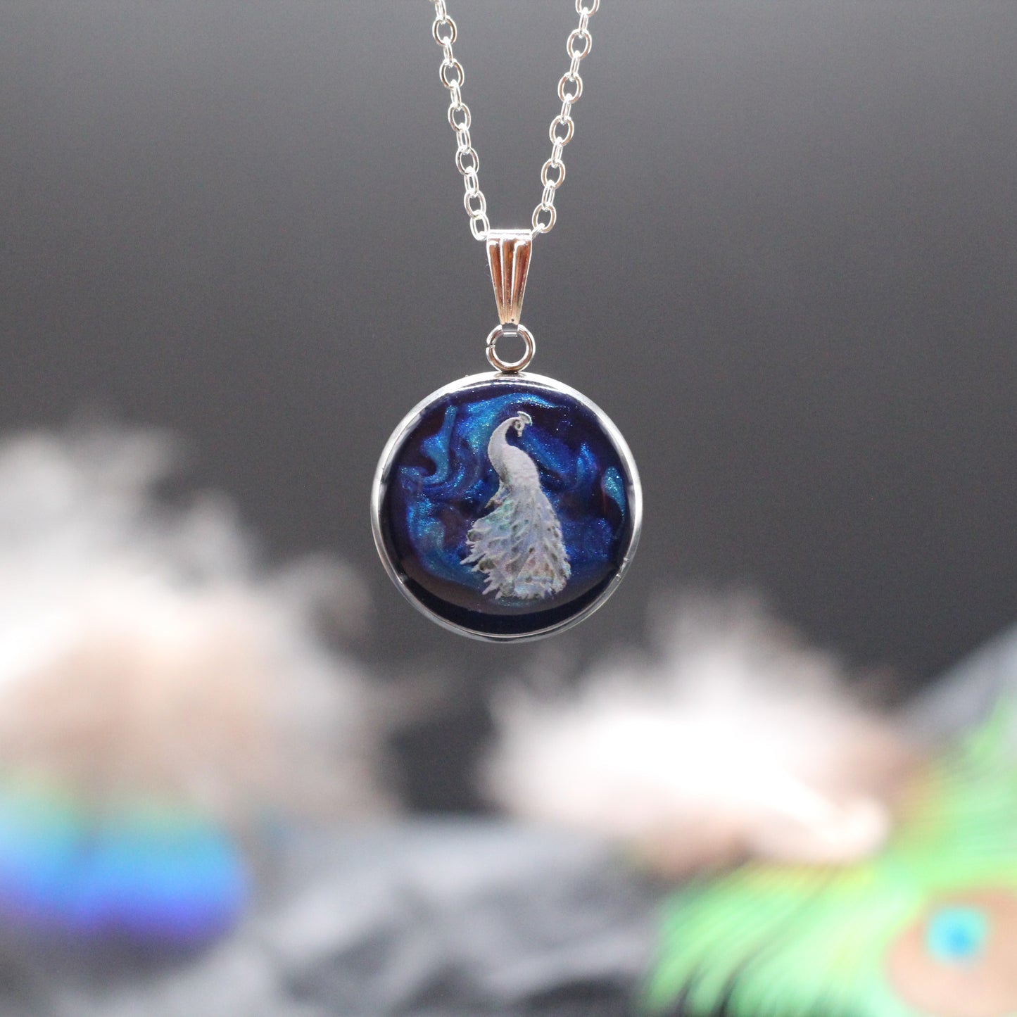 Ketting met pauw