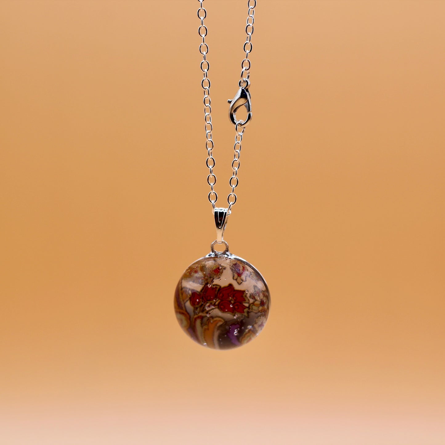 Ketting met kashmir roos