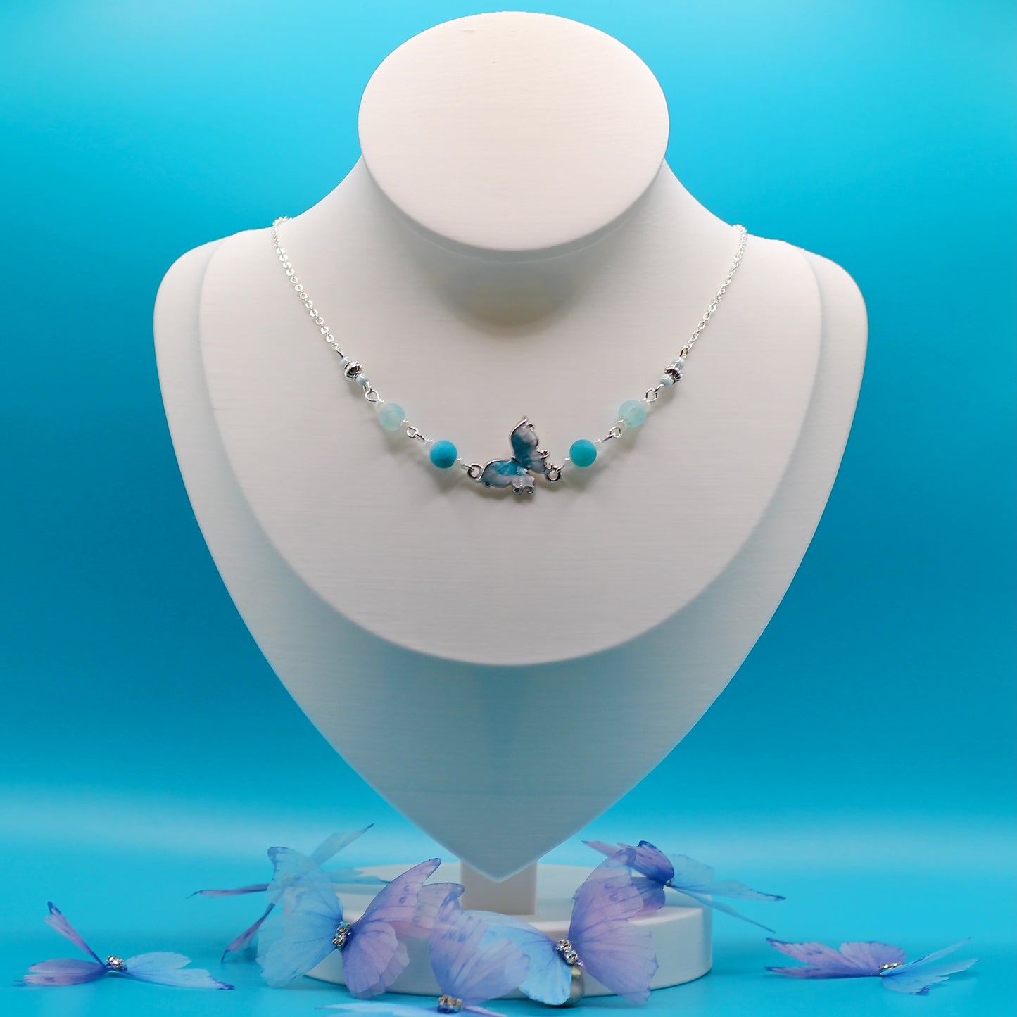 Necklace 'Silver Breeze Butterfly'
