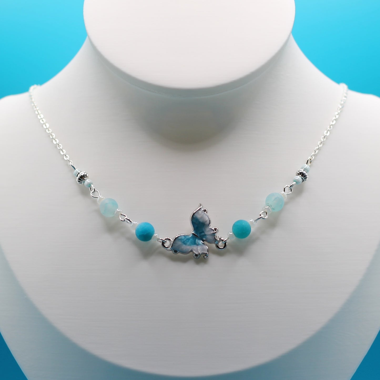 Necklace 'Silver Breeze Butterfly'