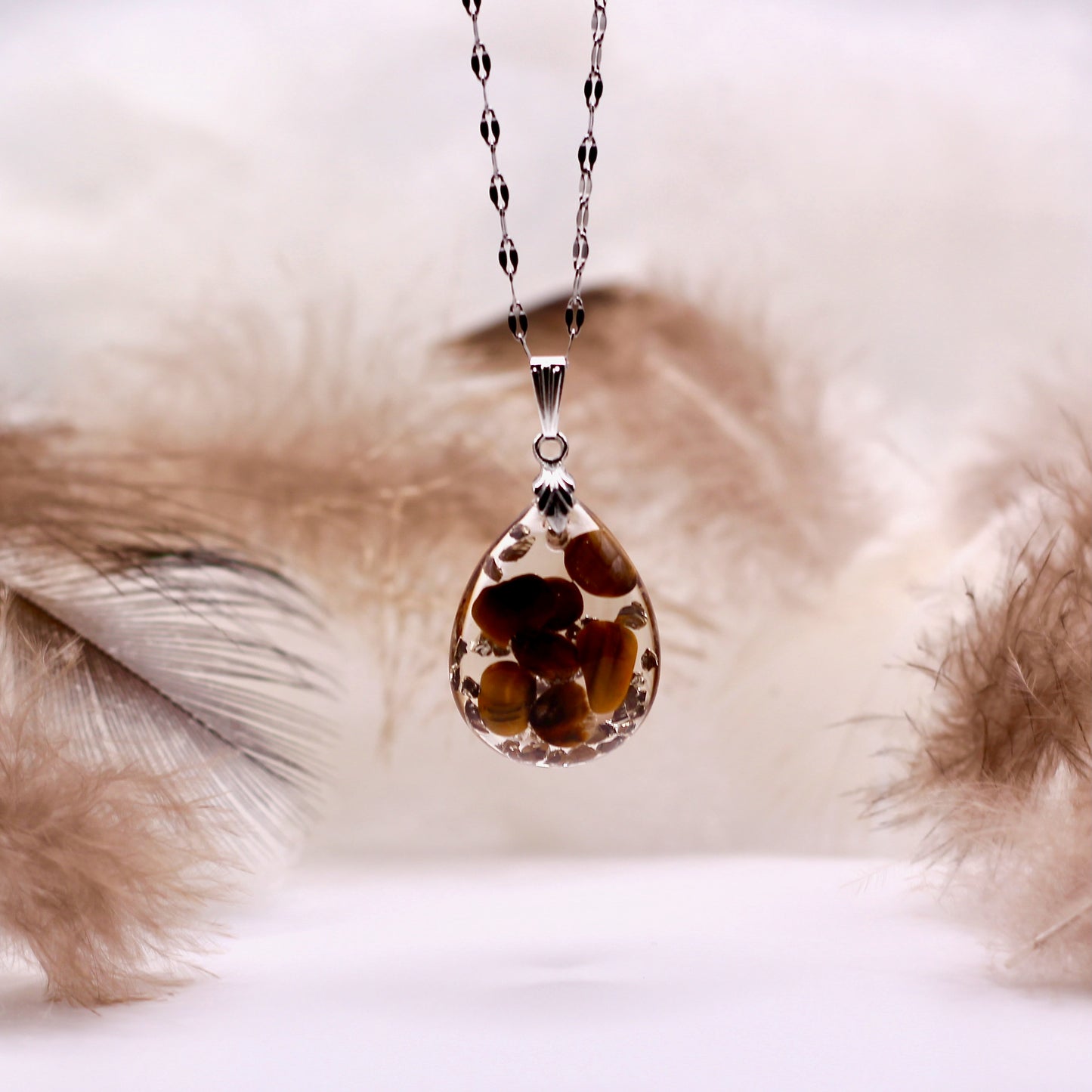 Ketting 'Tigerlight Pendant' met tijgeroog
