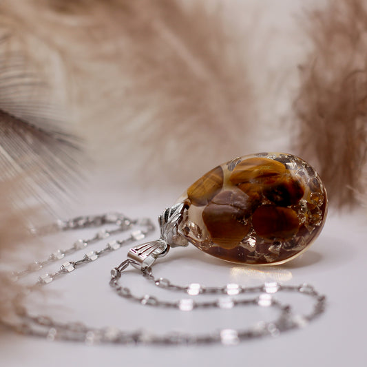 Ketting 'Tigerlight Pendant' met tijgeroog