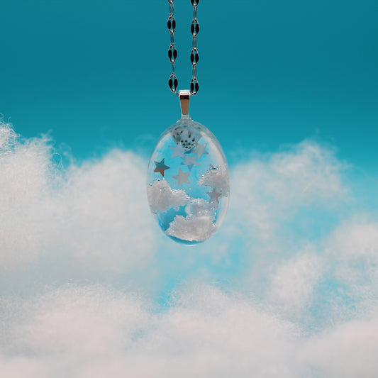 Ketting in de wolken ovaal