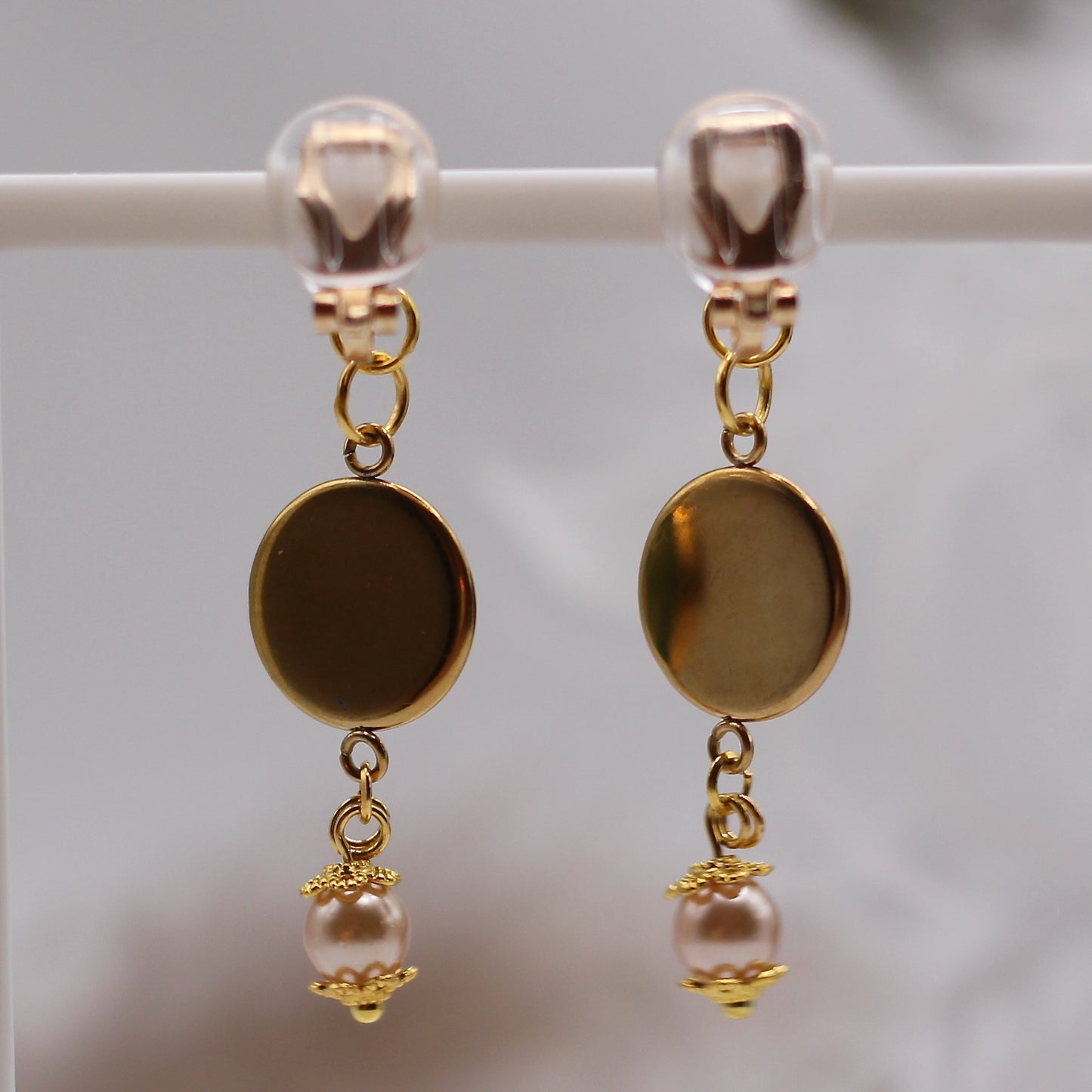 Oorbellen clips 'Green garden'