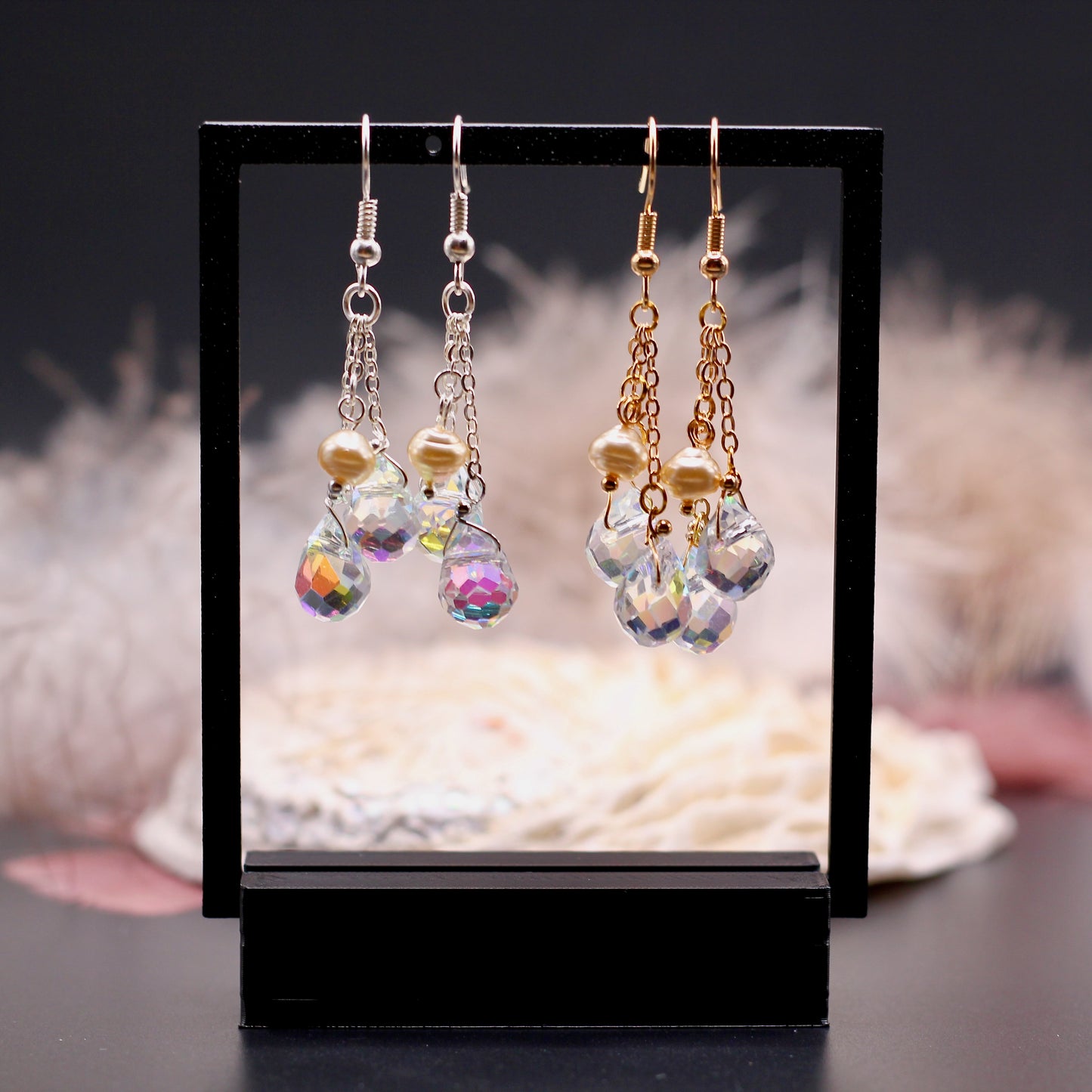 Oorbellen Sun-Kissed 'Diamonds & Pearls'