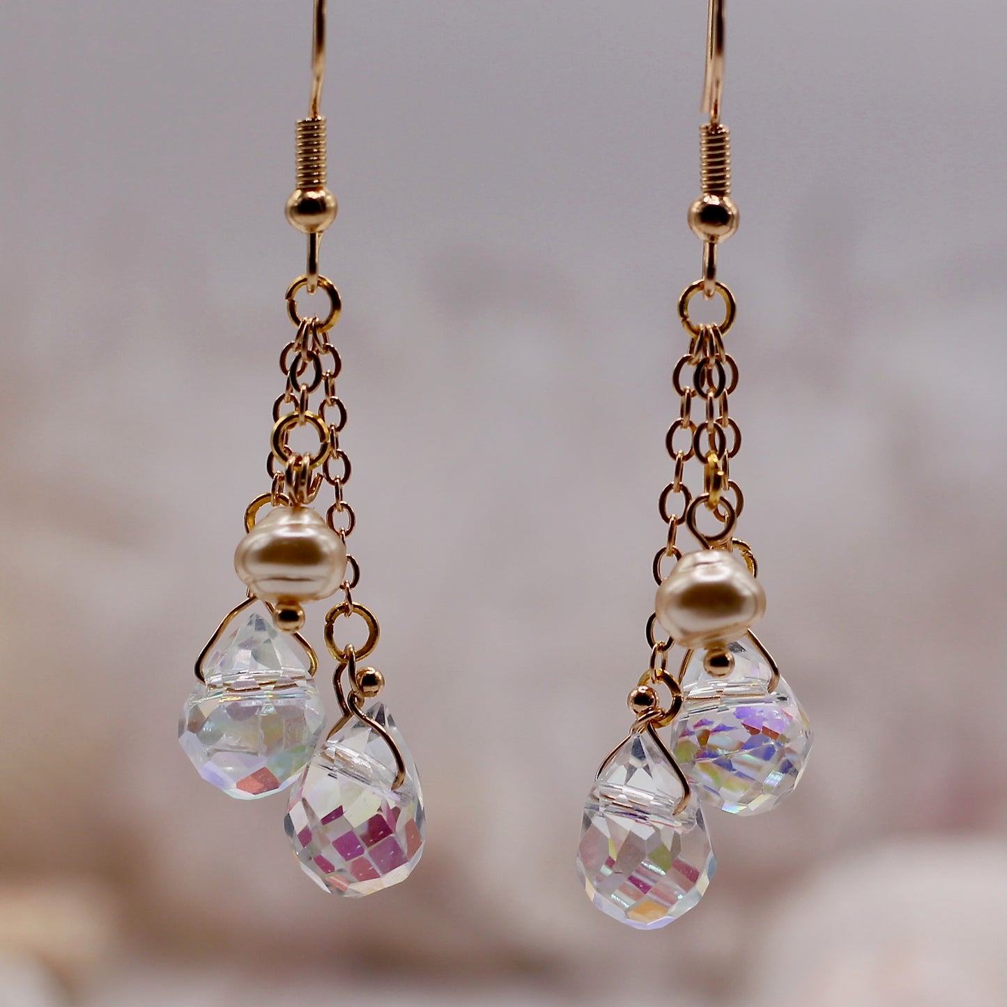 Oorbellen Sun-Kissed 'Diamonds & Pearls'
