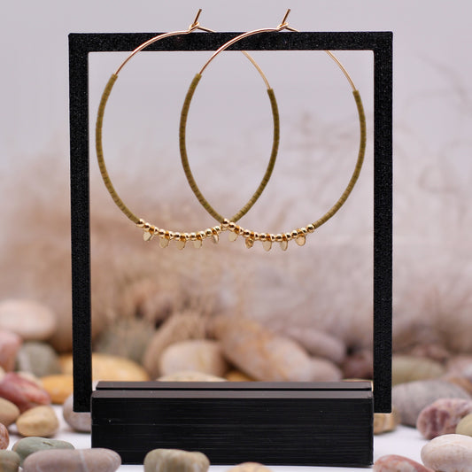 Oorbellen 'Jade Glow' met jade