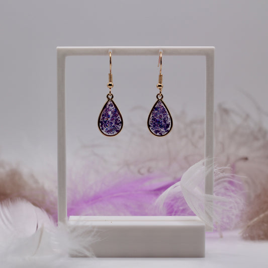 Earrings 'Shimmering Purple'