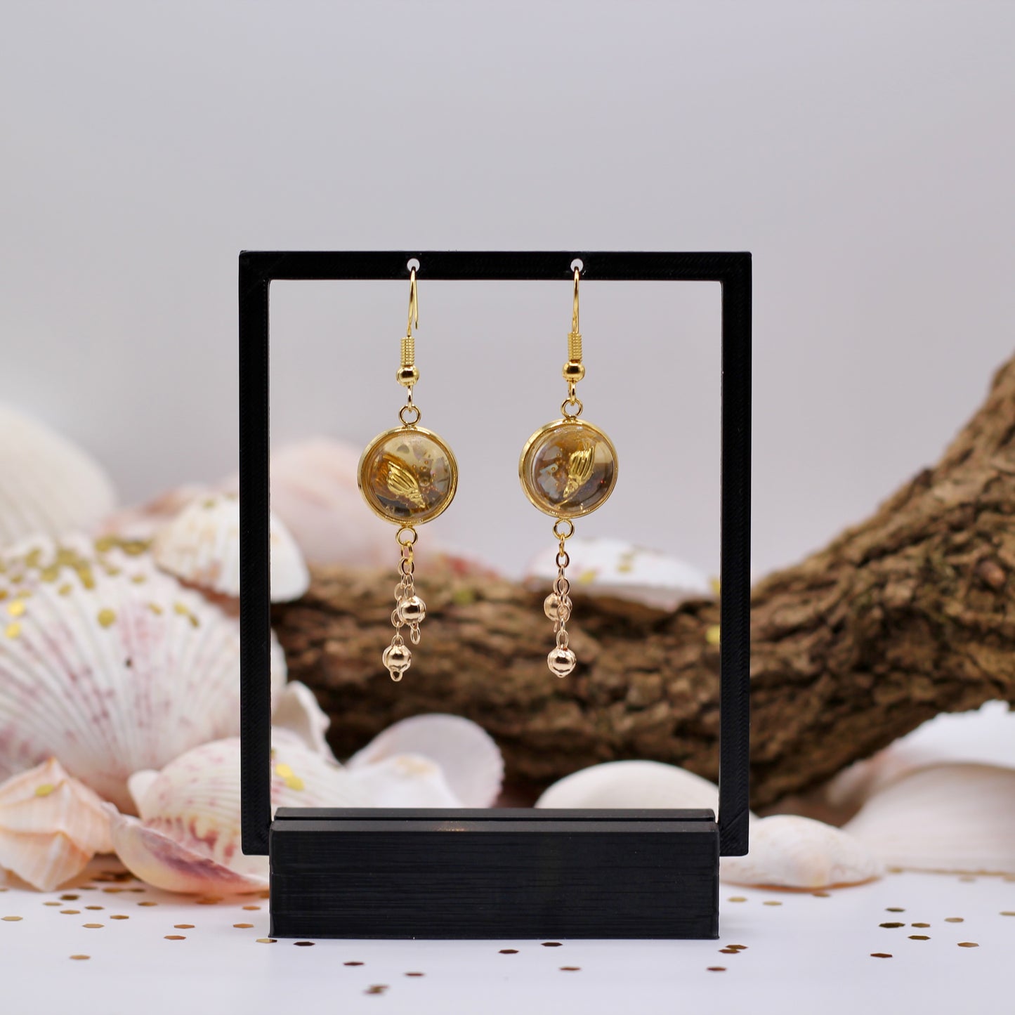 Oorbellen Sun-Kissed gouden schelp