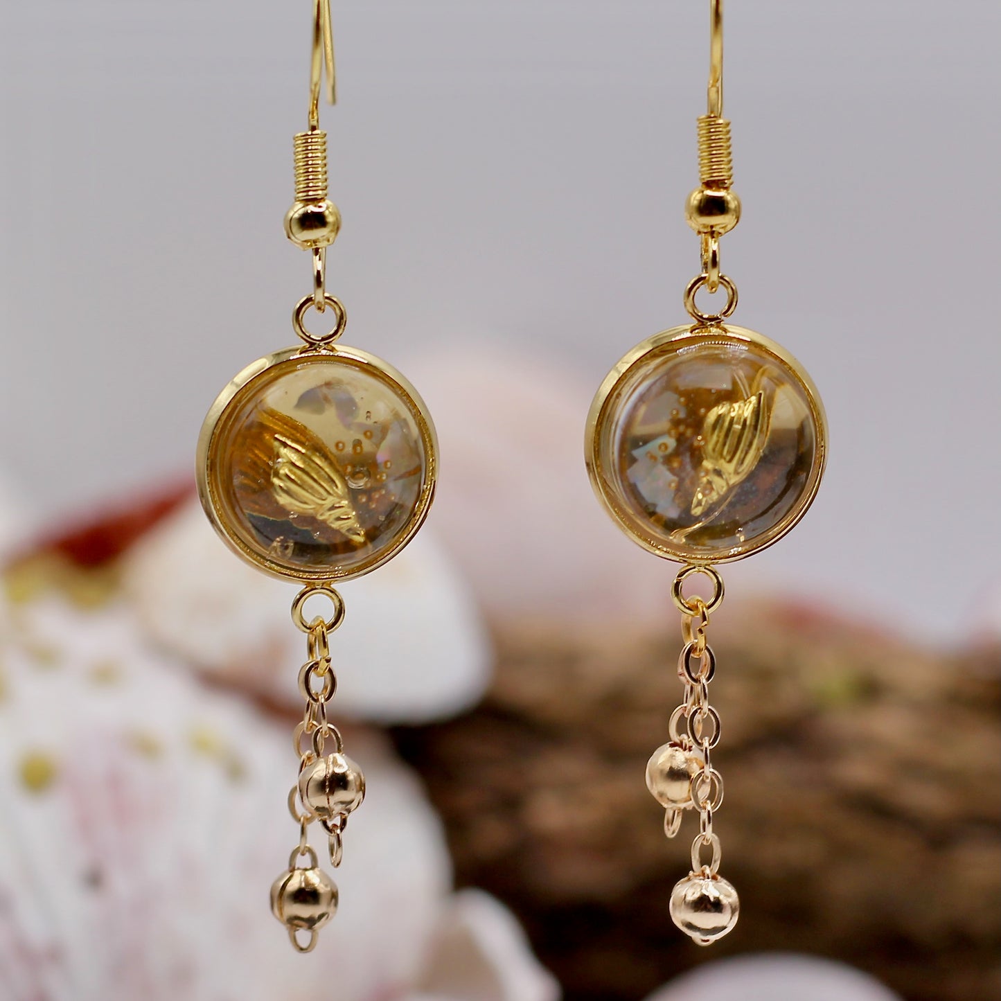 Oorbellen Sun-Kissed gouden schelp