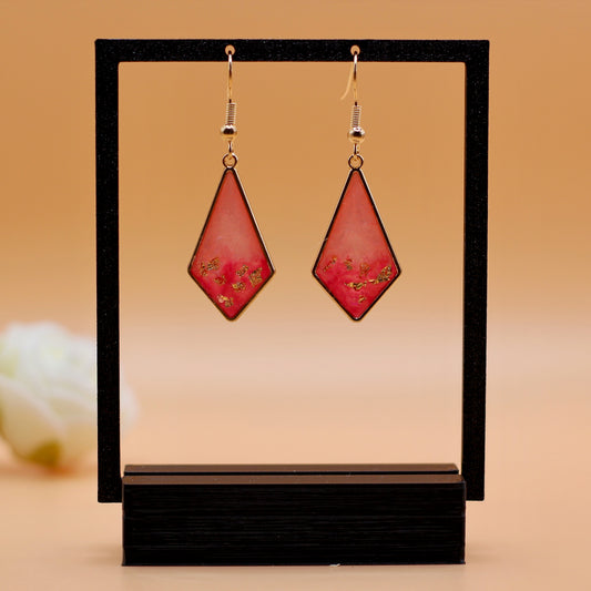 Oorbellen vlieger roze-goud