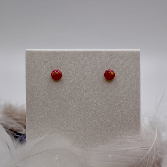 Oorbellen stekers roze en goud
